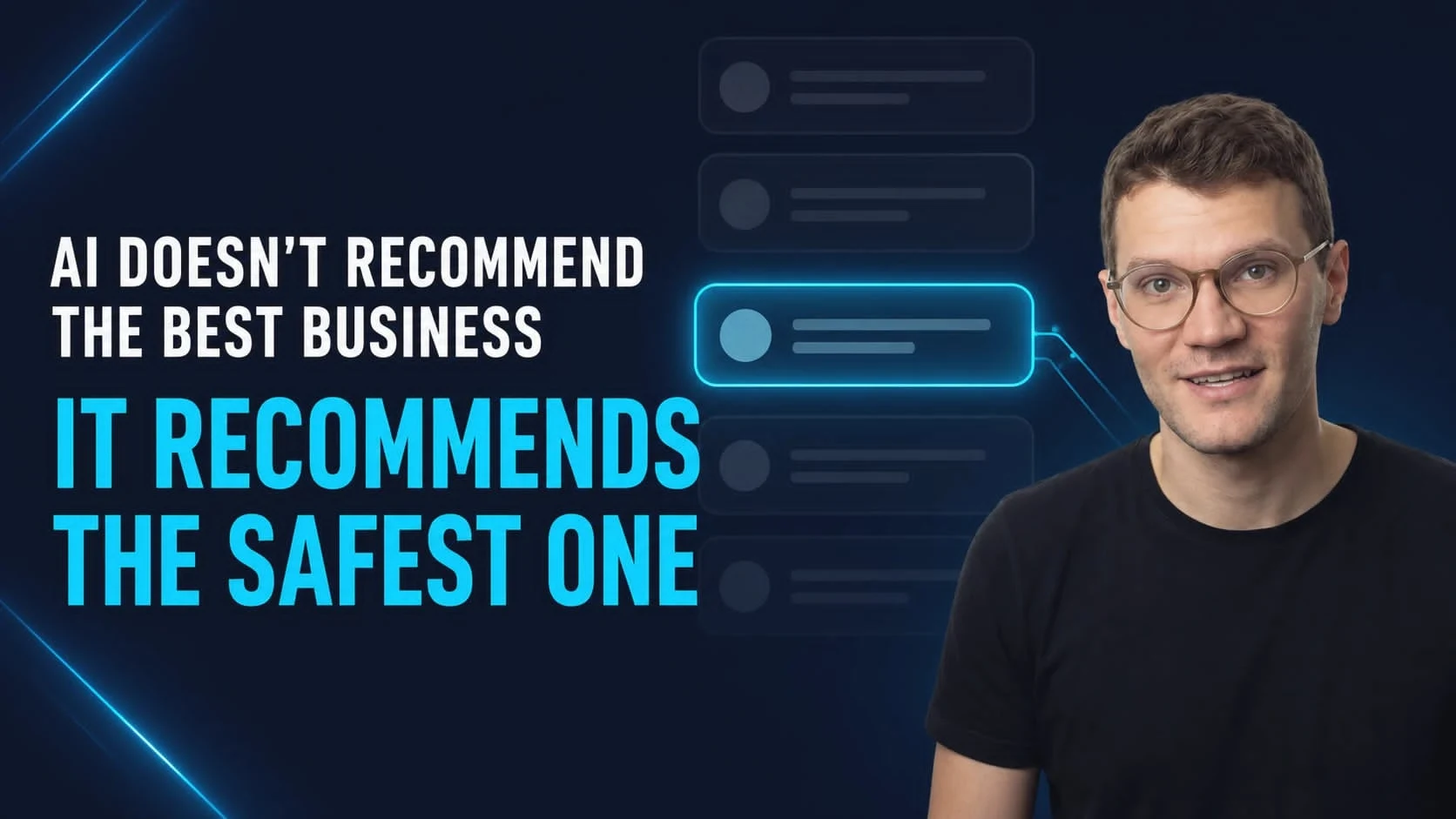 AI Doesn't Recommend the Best Business. It Recommends the Safest One.